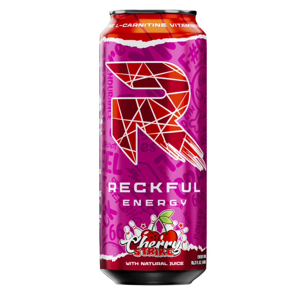 Протеин Reckful Напиток Energy Drink 450 мл Вишневый удар