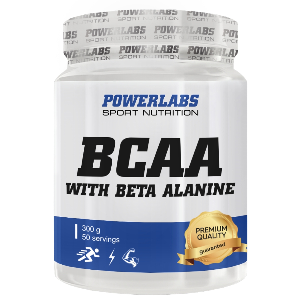 BCAA PowerLabs BCAA Beta-Alanine (БЦАА) 300 g Апельсин