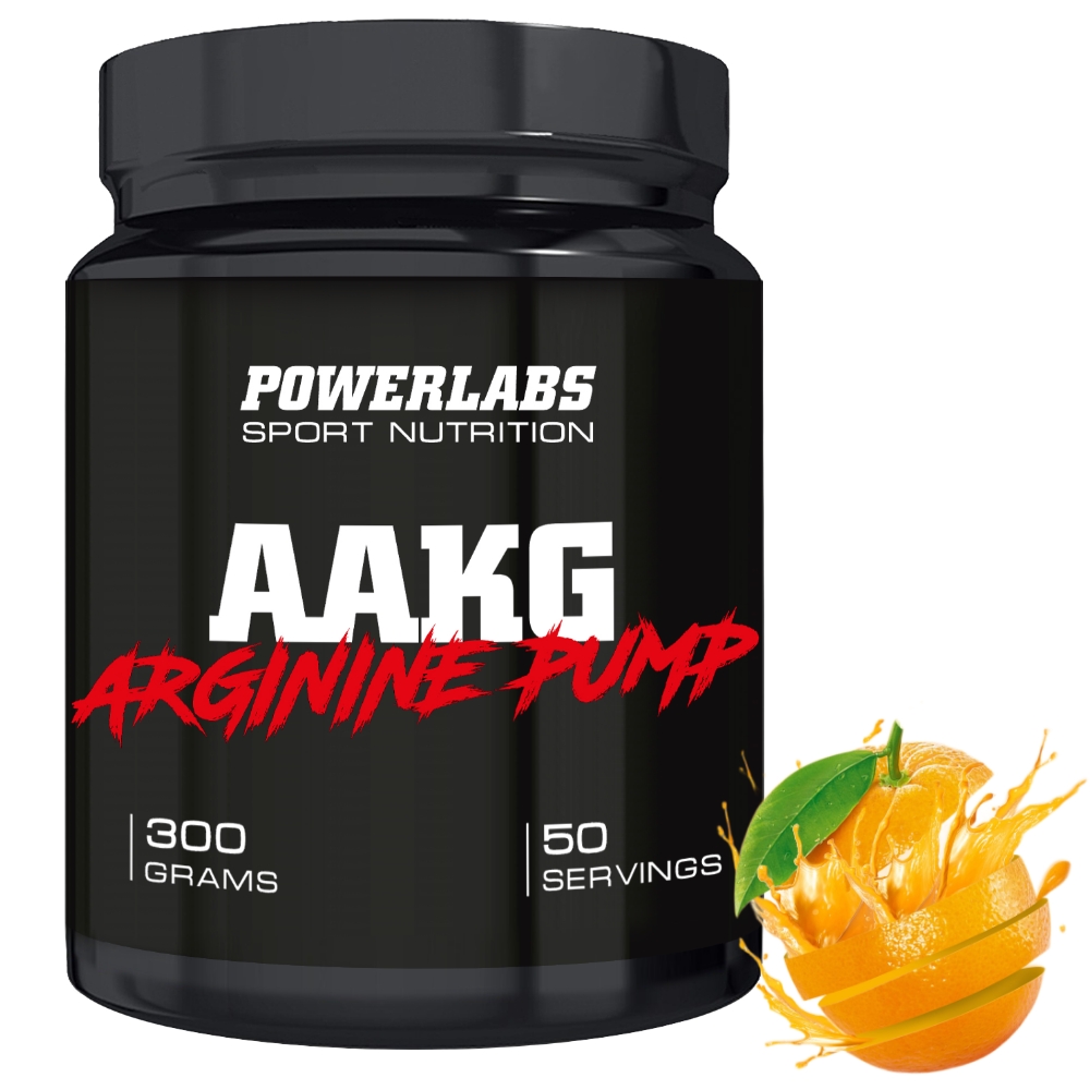 Аминокислотный комплекс PowerLabs Аргинин AAKG 300 g Апельсин