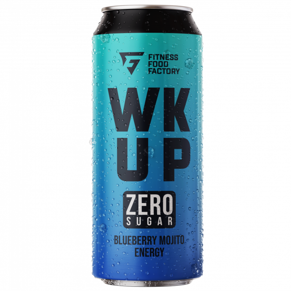 Спортивный напиток Fitness Food Factory WK UP Напиток тонизирующий 450 мл Черничный мохито