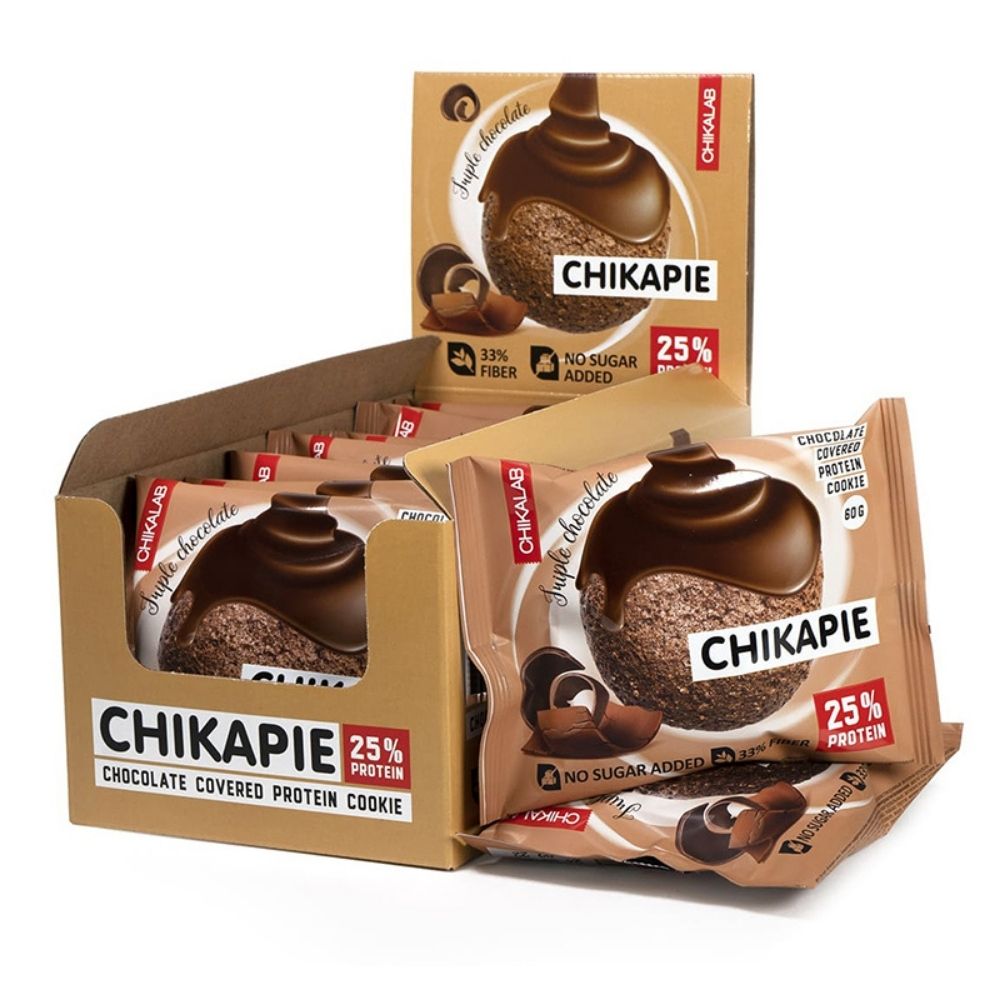 Диетическое питание Chikalab Chikapie 60 g Тройной шоколад